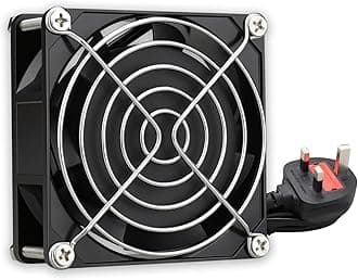 220V Fan 80mm Cooling Fan 240V Fan 80 x 25mm AC Axial Cooling Fan Dual Ball Bearing Brushless Cooling Fan For Ventilation Exhaust Fan Replacement