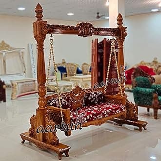 Aarsun Handcrafted Wooden Swings/Jhoola for Indoors