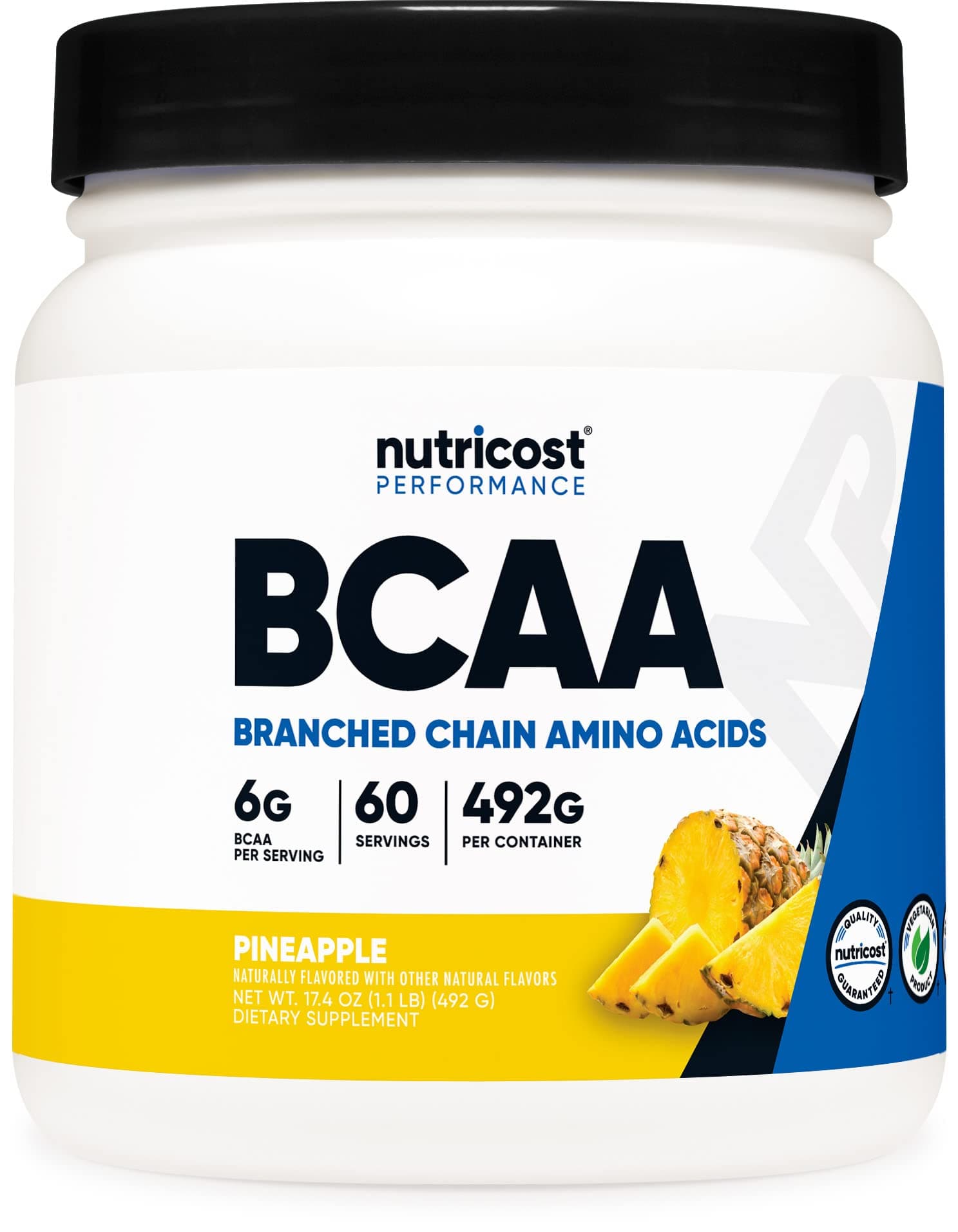 NutricostBCAA Powder- 2:1:1 (Pineapple) 60 Servings