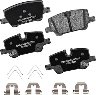 Bendix Premium SBC2308 Ceramic Rear Brake Pads for Buick Encore GX 2023-2020, Chevrolet Trailblazer 2023-2021