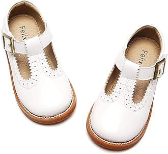 Felix & Flora Toddler Little Girl Mary Jane Dress Shoes - Ballet Flats for Girl Party School Shoes