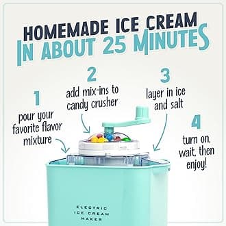 Nostalgia - Electric refrigerator with candy crusher