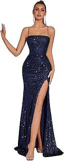 Elegant Evening Dress Women Party Long Formal Dress Sequined Strap Ladies Gown Bodycon Floor Length Female Outfits