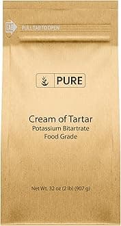 PURE ORIGINAL INGREDIENTS Cream of Tartar (2 lb.), Eco-Friendly Packaging, All-Natural, Non-GMO, for Baking, Cleaning, DIY Bathbombs, & More