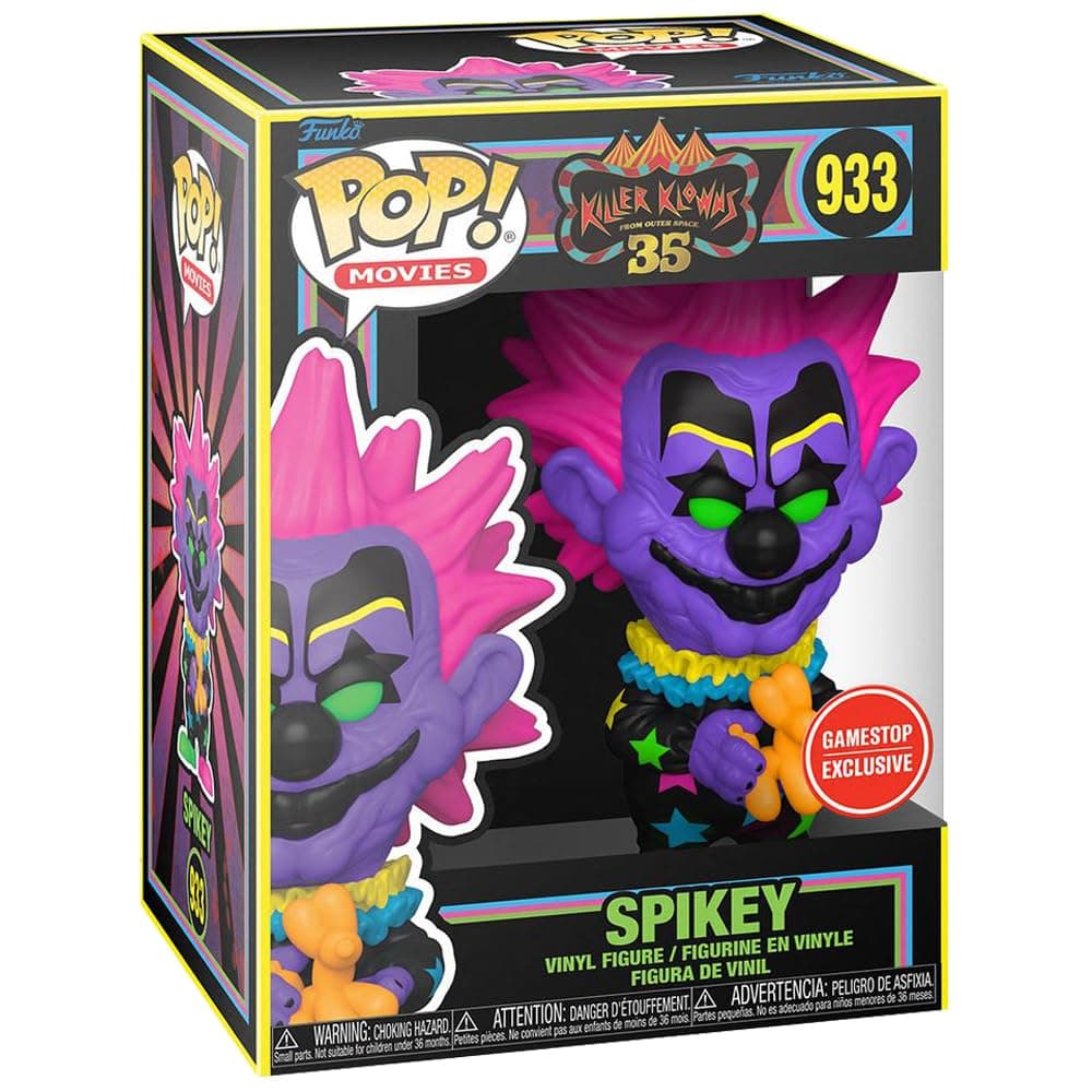 POP! Spikey in Blacklight Killer Klowns from Outer Space 35th Anniversary POP! Movies Gamestop Exclusive Vinyl Figure