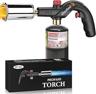 Propane Torch, Kitchen Cooking Torch with Igniter Searing Torch for Sous Vide Charcoal Starter BBQ Grill Flame Thrower Campfire Starter (Propane Tank Not Included)