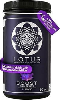 Boost Pro Series Bloom Booster and Yield Enhancer, Boost Any Plant Feeding Recipe for Turbo-Charged Flower Density/Oil Production, Amino Nitrogen Formula for Soil, Hydroponics and Coco Coir - 36 oz