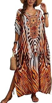 Kaftan Dresses for Women Plus Size Bathing Suit Cover up Caftan Maxi Beach Dresses