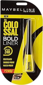Maybelline New York Colossal Bold Eyeliner, Black, Glossy Finish, 15g
