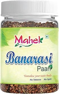 Mahek Banarasi Paan 150gm Mukhwas Mouth Fresheners | Traditional Indian Sweet Banarasi Paan | Rich in Antioxidants | With Gulkand, Betel Leaf & Fennel | Digestive, After-Meal Snack