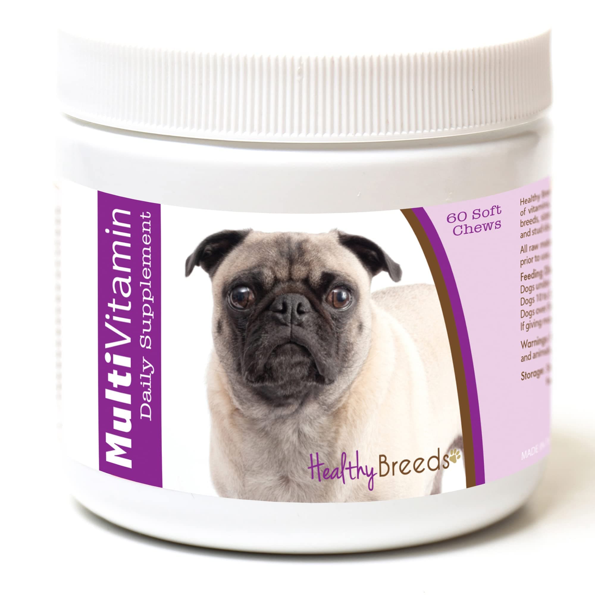 Pug Multi-Vitamin Soft Chews 60 Count