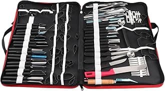 80Pcs Portable Culinary Carving Chiseling Tools Kit Food Vegetable Fruit Garnishing Peeling Cutting Tool Set For Professional Amateur Chef Kitchen Food Carving Art