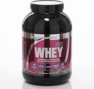 Boditronics Diet Whey Protein Powder with High Protein Blend and High doses of CLA, Vitamins C & E for Lean whey Protein Shake Powder (Cherry Liqueur, 1.8kg)