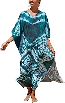 Kaftan Dresses for Women Plus Size Bathing Suit Cover up Caftan Maxi Beach Dresses
