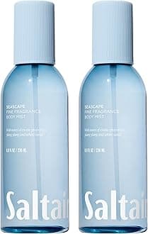 Saltair Body Mist 2 Pack - Fine Fragrance, Lightweight Body Spray Mist with Seascape Scent. Long Lasting Perfume Mist. 2x 8oz Bottles