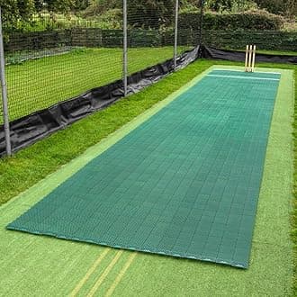 FORTRESS Instant Cricket Pitch Matting - 6X Lengths | Ideal for Backyard Practice & Matches | Easy Set Up - No Installation | Durable Indoor/Outdoor Roll Mat