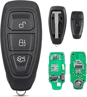 3 Buttons Car Key Fob For Ford Fiesta Focus with Blade