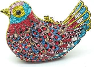Bird Clutch Bags For Women Crystal Evening Bag Rhinestone Wedding Handbag Party Purse