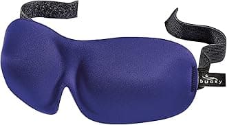 Bucky 40 Blinks No Pressure Printed Eye Mask for Travel & Sleep, Navy, 1 Count (Pack of 1), 40 Blinks No Pressure Eye Mask for Travel & Sleep