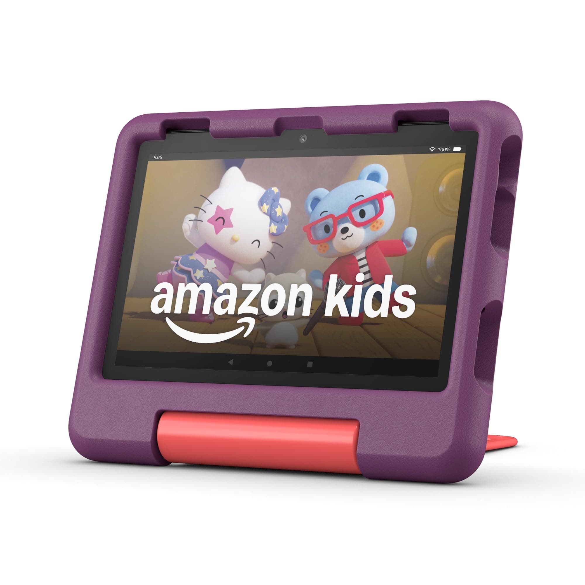 Amazon Fire HD 8 Kids tablet (newest model), ages 3-7 | 3GB memory, bright 8" HD screen. Includes ad-free and exclusive content, parental controls and 13-hr battery, 32GB, Grape