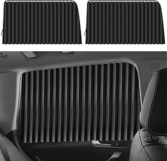 ZATOOTO Side Window Sunshades for Car (2pcs), Magnetic Car Curtain to Block UV Rays and for Privacy, Black