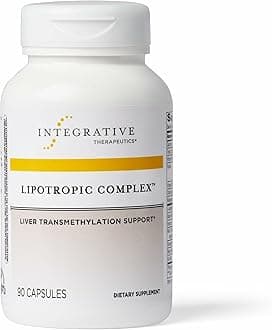 Lipotropic Complex - Liver Support Supplement for Adults* - Includes Milk Thistle & Vitamin B6 and B12 - Gluten-Free & Dairy-Free - 90 Count (45 Servings)