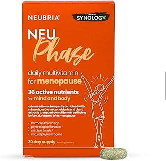 NEUBRIA NEU Phase Multivitamin for Menopause – 36 Nutrients & Botanicals for Perimenopause & Menopause - Hot Flushes & Night Sweats Supplement– Hormonal Balance & Energy Support – 30 Tablets