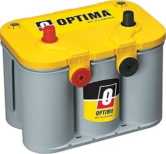 OPTIMA Batteries High Performance D34/78 YellowTop Dual Purpose Sealed AGM Car, Truck and SUV Battery, 750 CCA, Dual Terminal, Maintenance Free, Versitile Mounting