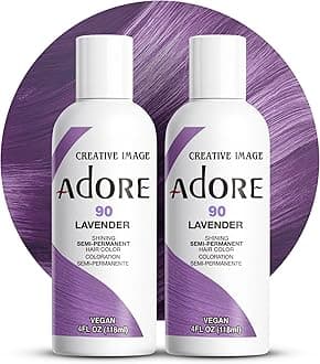 Semi Permanent Hair Color - Vegan and Cruelty-Free Purple Hair Dye - 4 Fl Oz - 090 Lavender (Pack of 2)
