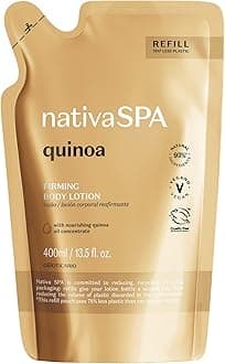 Nativa SPA by O Boticário, Quinoa Moisturizing Body Lotion Refill Pack, Fragranced Moisturizer Enriched with Purified Quinoa Drops to Boost Hydration, 13.5 Ounce