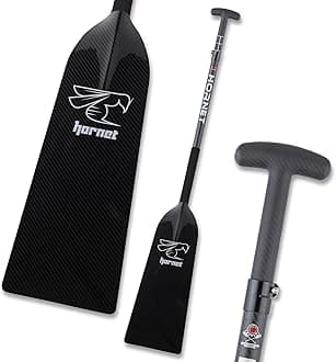 Dragon Boat Paddle - Black Glossy - Adjustable Carbon Fiber Dragon Boat Paddle - IDBF Approved - Dragon Boat Accessories