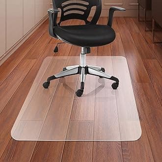 Office Chair Mat for Hardwood Floor, 30'' x 48'' Rectangle Transparent Desk Thick Durable Chair Mat for Rolling Chairs, Easy Glide, Floor-Protector