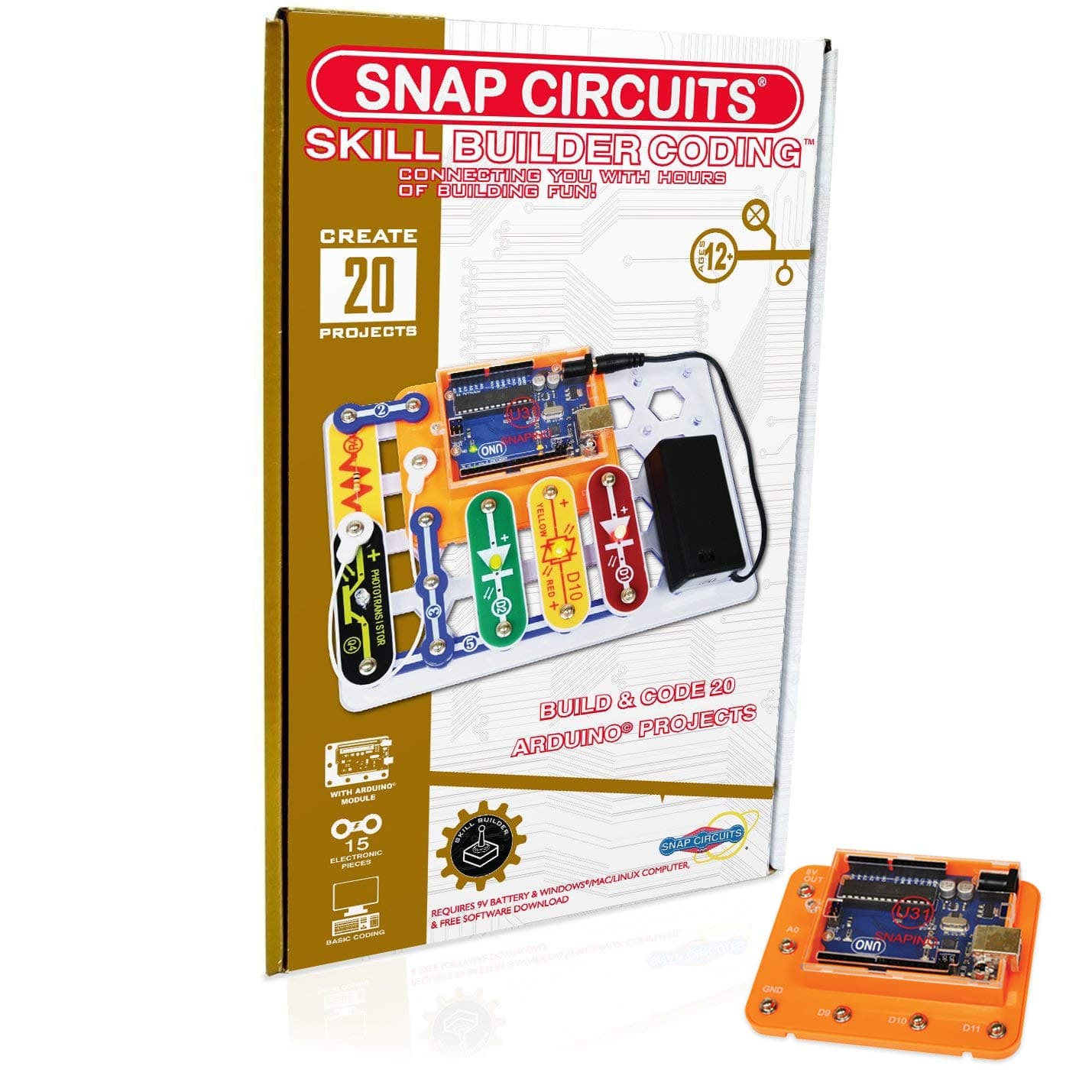 Snap Circuits Skill Builder: Coding - Making A | Arduino Compatible Perfect Introduction To Great Stem Product