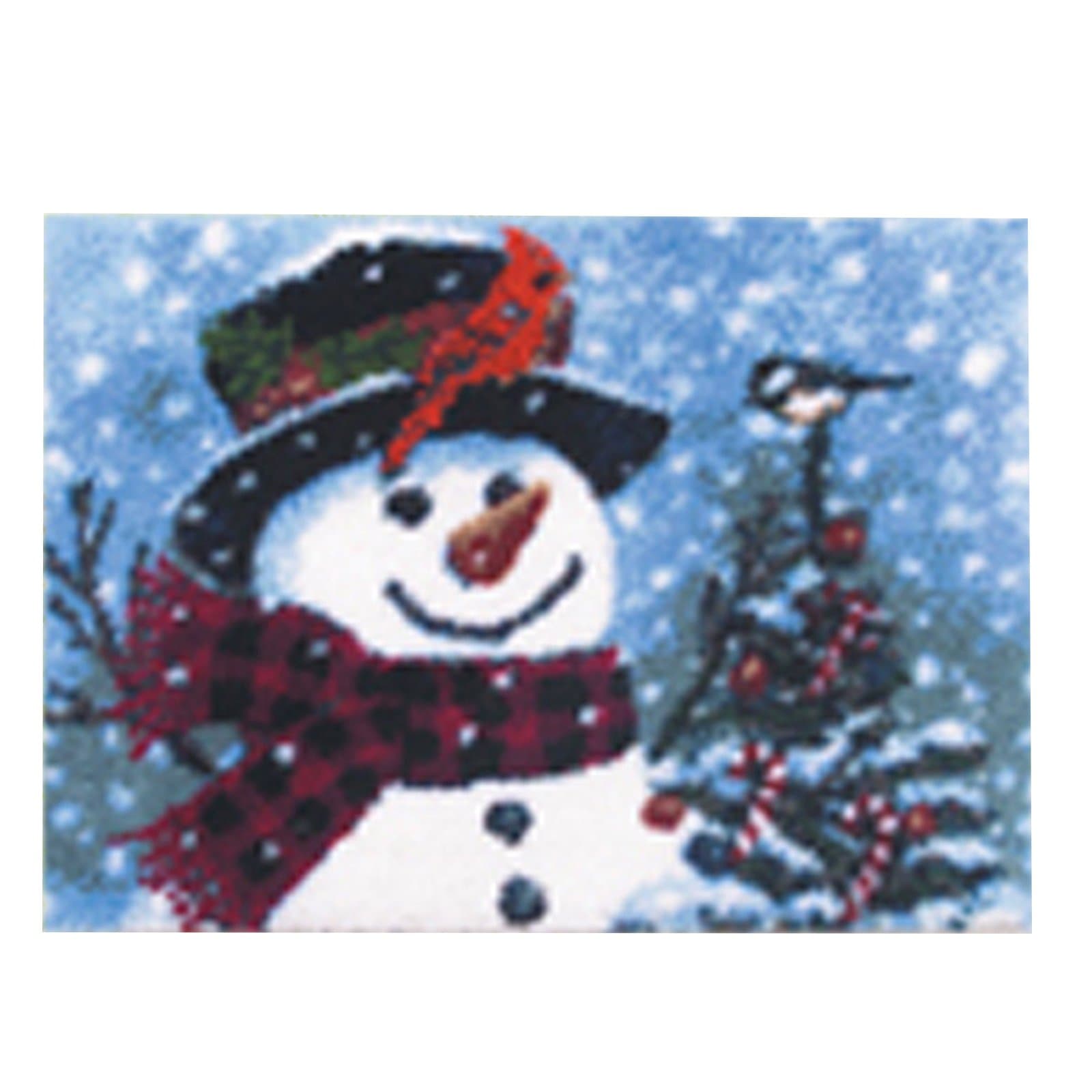 14 Models Latch Hook Kit Rug Making Crafts 21 inch X 15 inch Christmas044