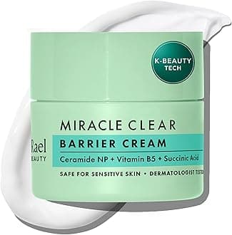 Face Moisturizer, Miracle Clear Barrier Cream – Lightweight Moisturizer with Succinic Acid and Vitamin B5, Hydration, Korean Skin Care (1.8 oz)