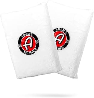 Adam's Polishes Microfiber Car Wash Sponge (2 Pack) – Premium Scratch Free Mitt for Car Cleaning | Car Detailing Accessory Works with Bucket, Car Shampoo, Foam Cannon or Foam Gun | Boat RV Motorycle