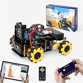 Robotics Kit for Kids Ages 8–12 12-16, ACEBOTT Smart Robot Car Kit with 3MP Camera, STEM Toys for Boys Compatible with Arduino & Scratch,App & Remote Control,STEM Gift for Boys, Girls,Teens and Adults