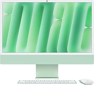 Apple iMac All-in-One Desktop Computer with M4 chip with 10-core CPU and 10-core GPU: Built for Apple Intelligence, 24-inch Retina Display, 24GB Unified Memory, 512GB SSD storage; Green