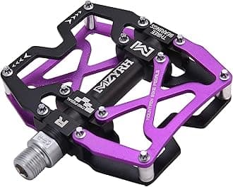 MZYRHMountain Bike Pedals, Ultra Strong Colorful CNC Machined 9/16" Cycling Sealed 3 Bearing Pedals
