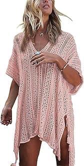 HARHAY Women's Summer Swimsuit Bikini Beach Swimwear Cover up Pink