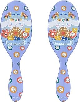 Wet Brush Hello Kitty and Friends Original Detangler Hair Brush, Cinnamaroll- Ultra-Soft IntelliFlex Bristles - Detangling Brush For All Hair Types (Wet Dry & Damaged Hair) - Women & Men (Pack of 2)