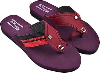 MCR HEALTHCARE FOOTWEARMCR Healthcare Women's Orthopedic Diabetic Light Weight Soft Footwear/Chappal/Sandals/Slippers for Girls-(MCR-021-Maroon-8)