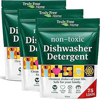 - Dishwasher Detergent Powder | Natural Dish Detergent, Dishwasher Soap | Plastic Free, Plant-Based, Clean, Heavy Duty Hard Water Stain & Grease Remover | Fragrance Free | 12.5 oz (Pack of 3)
