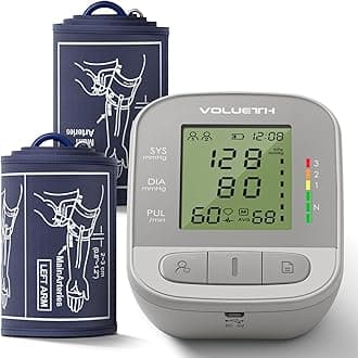 Upper Arm Blood Pressure Cuff, Blood Pressure Monitor for Kids & Adult, Small Cuff 7"-9"，Medium/Large Cuff 9"-17"，Perfect for Health Monitoring