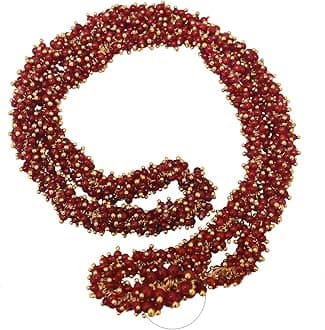 EmbroideryMaterial 3MM Red Loreal Charm Pearls Small Beads for Jewellery Making, Embroidery Work, Bracelet, Craft, Bag, DIY (1300 Pieces)
