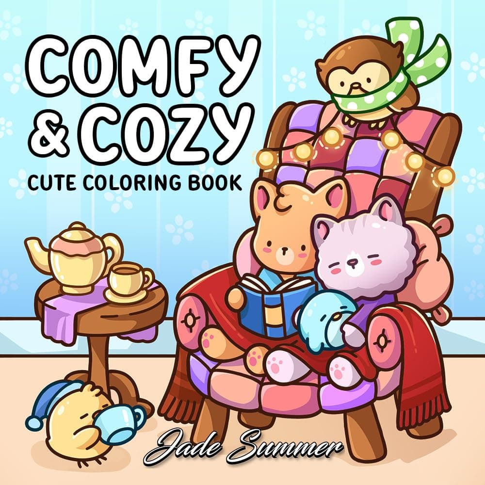 Comfy & Cozy Coloring Book