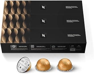 Nespresso Capsules Vertuo, Barista Flavored Pack (Golden Caramel)