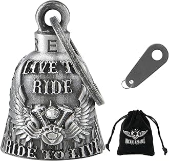 Motorcycle Ride Bell For Bikers, Heavy Spirit Bells Accessory And Key Chain For Luck