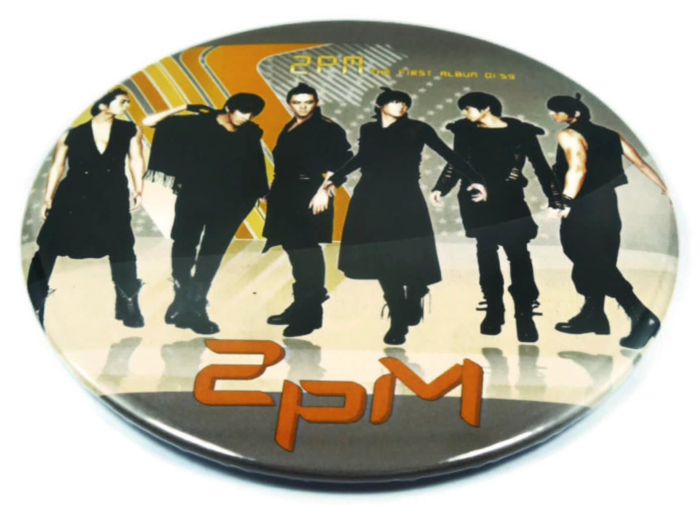 2PM South Korea JYP 1 Awesome 3-in-1 Features JUMBO 3.75" Pin Stand Button Badge