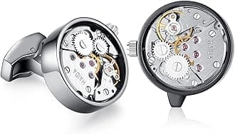 Mens Shirt Cufflinks Working Watch Movement for Wedding Business Gift